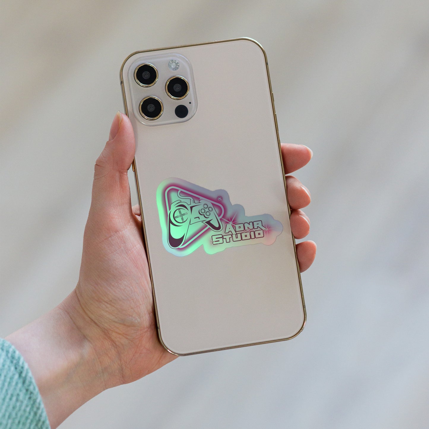 Adnr Studio Holographic Kiss-Cut Sticker | Side Text