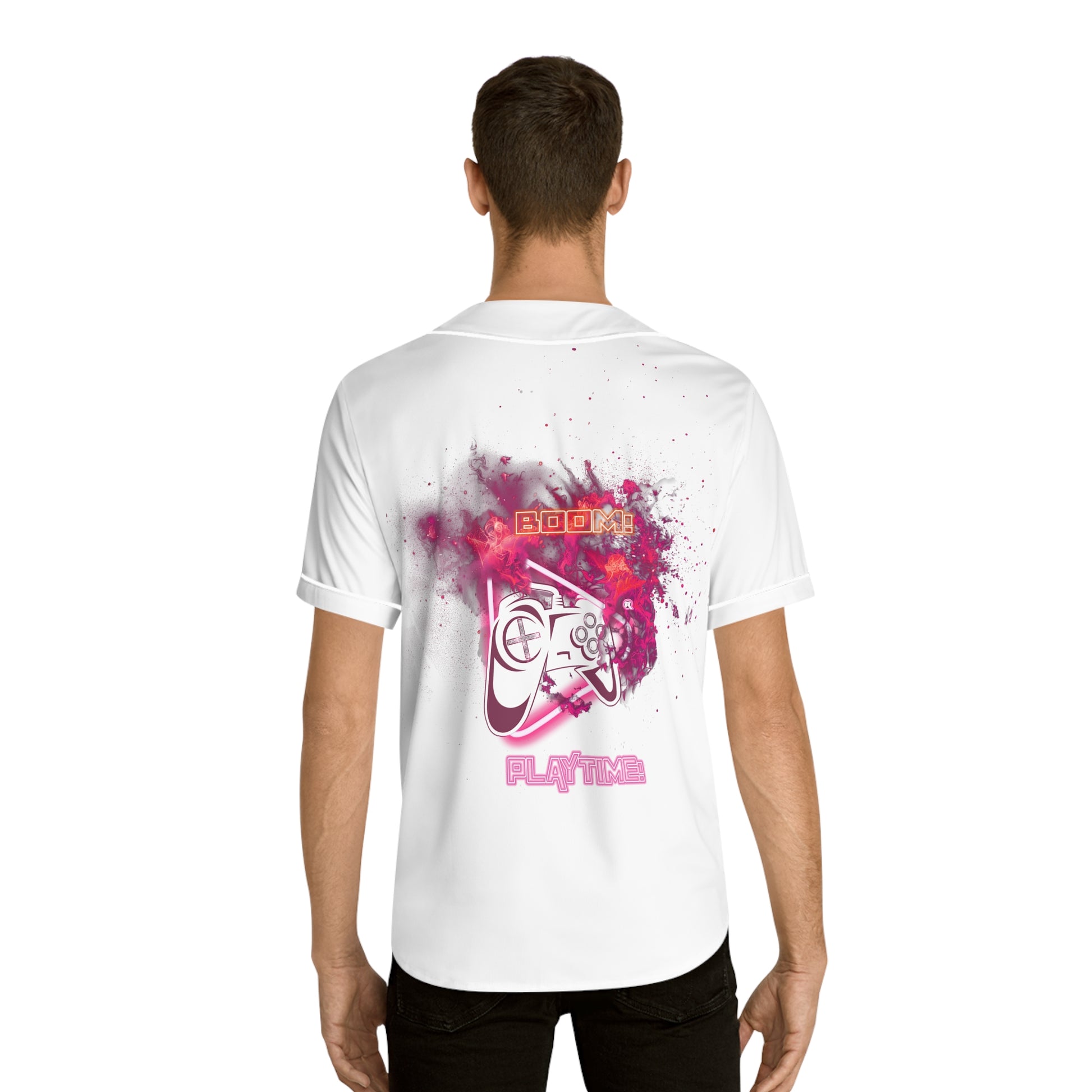 Men's Baseball Jersey - Boom! Playtime | All Over Print